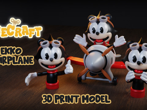 Ekko and Plane Pack - Acecraft Video Game 3D Print Model