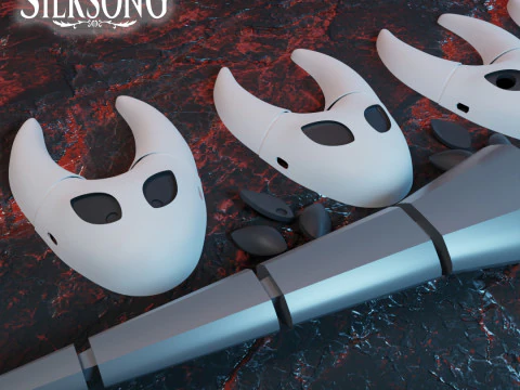 Hornet Masks and Sword Pack - Hollow Knight Silksong 3D Print Model