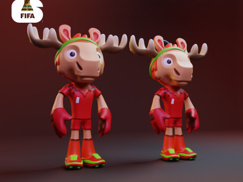 Maple - 2026 World Cup Mascot - Keychain 3D Принт Модель