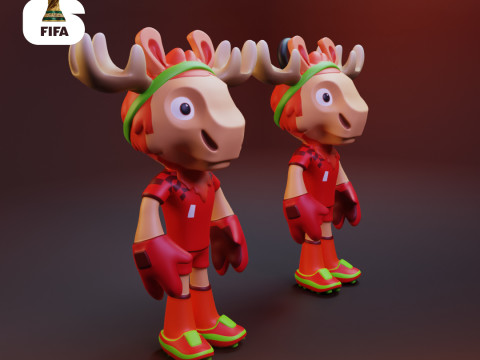 Maple - 2026 World Cup Mascot - Keychain 3D Принт Модель