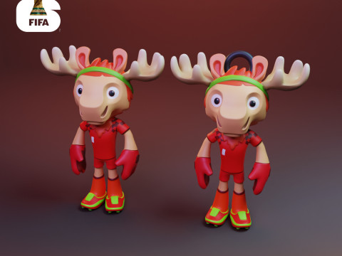 Maple - 2026 World Cup Mascot - Keychain 3D Принт Модель