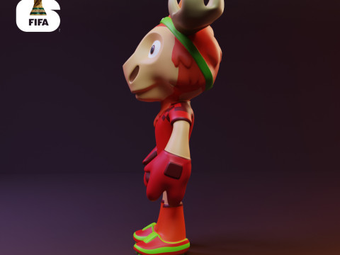 Maple - 2026 World Cup Mascot - Keychain 3D Принт Модель