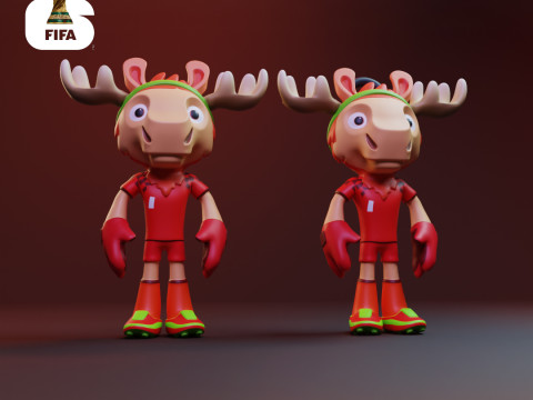 Maple - 2026 World Cup Mascot - Keychain 3D Принт Модель