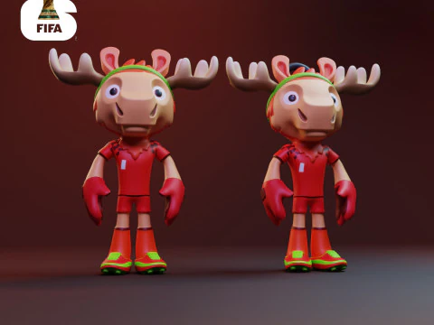 Maple - 2026 World Cup Mascot - Keychain 3D Print Model