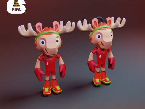Maple - 2026 World Cup Mascot - Keychain 3D Принт Модель