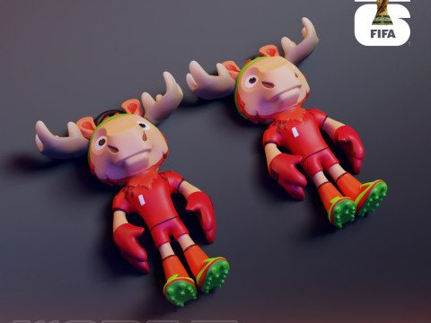Maple Flexi - 2026 World Cup Mascot 3D Принт Модель