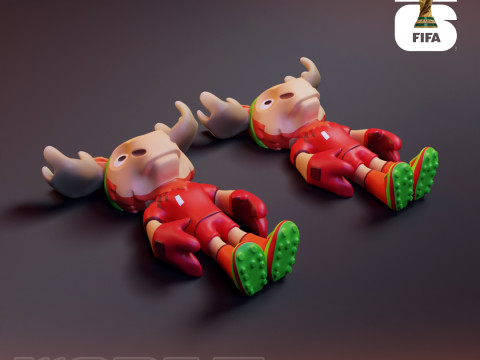 Maple Flexi - 2026 World Cup Mascot 3D Принт Модель