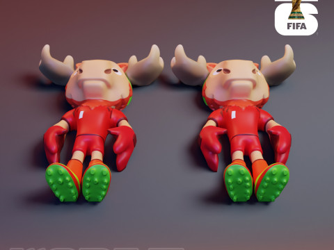 Maple Flexi - 2026 World Cup Mascot 3D Принт Модель