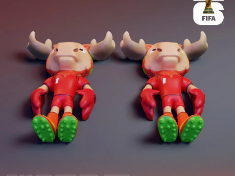 Maple Flexi - 2026 World Cup Mascot 3D Print Model