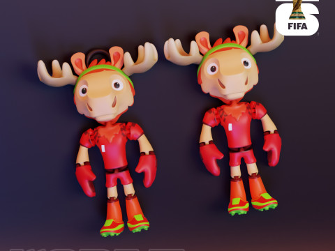 Maple Flexi - 2026 World Cup Mascot 3D Принт Модель