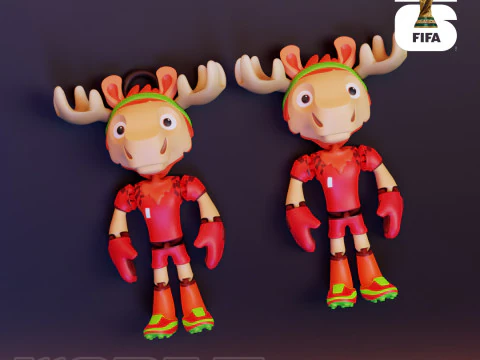 Maple Flexi - 2026 World Cup Mascot 3D Print Model