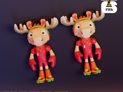 Maple Flexi - 2026 World Cup Mascot 3D Принт Модель