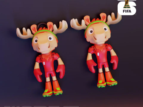 Maple Flexi - 2026 World Cup Mascot 3D Print Model
