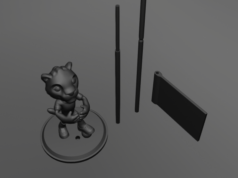 Zayu with Flag - 3D Mascot 2026 World Cup 3D Baskı Modeli
