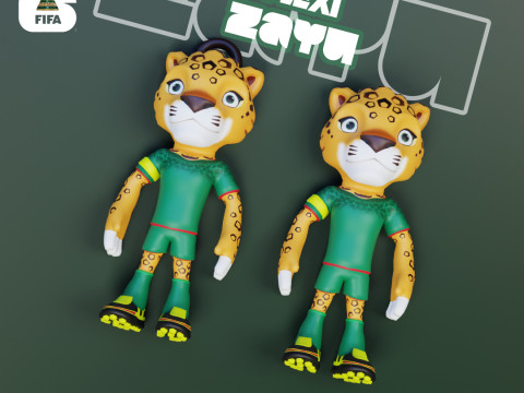 Zayu Flexi - 2026 World Cup Mascot - Mexico 3D printmodel