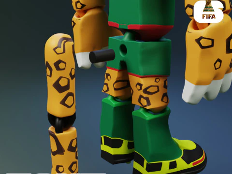 Zayu Flexi - 2026 World Cup Mascot - Mexico 3D Print Model