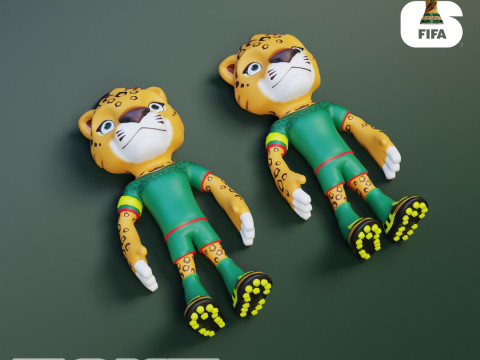 Zayu Flexi - 2026 World Cup Mascot - Mexico Model Cetak 3D