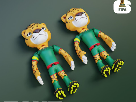 Zayu Flexi - 2026 World Cup Mascot - Mexico Model Cetak 3D