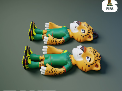 Zayu Flexi - 2026 World Cup Mascot - Mexico Model Cetak 3D