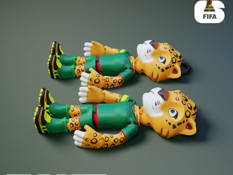 Zayu Flexi - 2026 World Cup Mascot - Mexico Model Cetak 3D