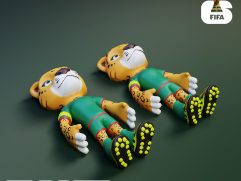 Zayu Flexi - 2026 World Cup Mascot - Mexico Model Cetak 3D