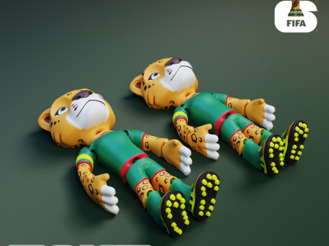 Zayu Flexi - 2026 World Cup Mascot - Mexico Model Cetak 3D