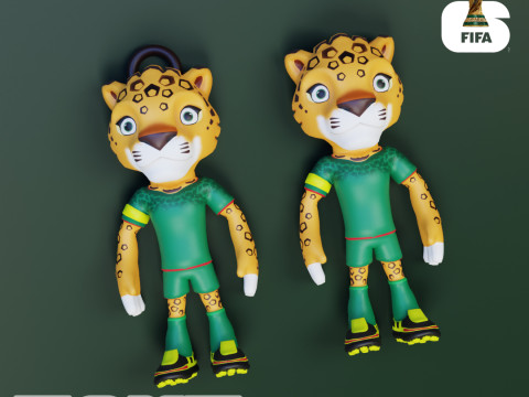Zayu Flexi - 2026 World Cup Mascot - Mexico Model Cetak 3D