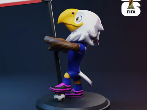 Клатч с флагом &ndash; 3D талисманы ЧМ-2026 3D Принт Модель