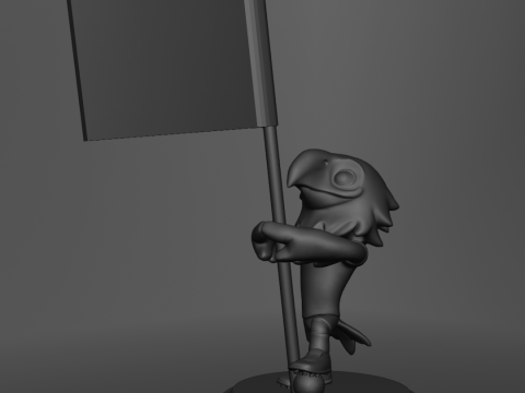 Clutch with Flag - 3D Mascots for the 2026 World Cup 3D printmodel