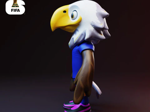Clutch - 2026 World Cup Mascots - Keychain - USA 3D Print Model