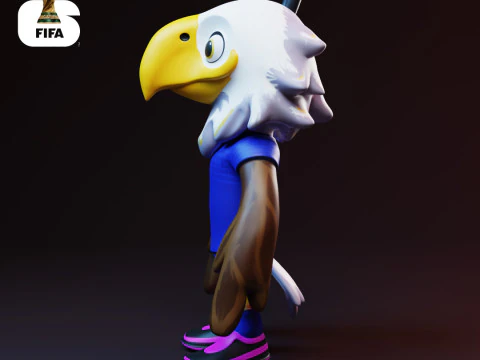 Clutch - 2026 World Cup Mascots - Keychain - USA 3D Print Model