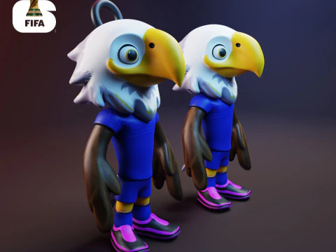 Clutch - 2026 World Cup Mascots - Keychain - USA 3D Print Model