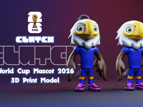 Clutch - 2026 World Cup Mascots - Keychain - USA 3D Print Model