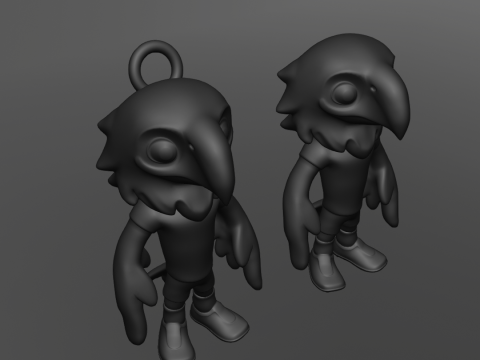 手拿包 - 2026 年世界杯吉祥物 - 钥匙扣 - 美国 3D 打印模型