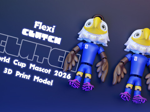 Flexi Clutch - 2026 World Cup Mascots - USA Modelo de Impressão 3D