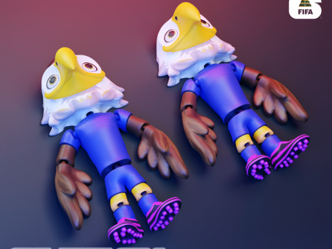 Flexi Clutch - 2026 World Cup Mascots - USA Modelo de Impressão 3D