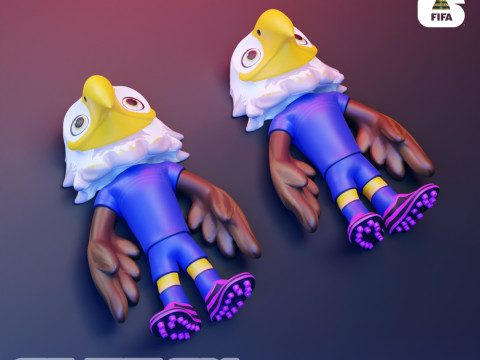 Flexi Clutch - 2026 World Cup Mascots - USA Modelo de Impressão 3D