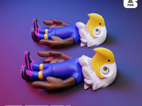 Flexi Clutch - 2026 World Cup Mascots - USA Modelo de Impressão 3D