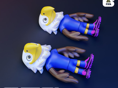 Flexi Clutch - 2026 World Cup Mascots - USA Modelo de Impressão 3D