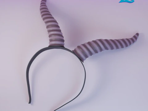 Gazzelle Horn Headband - Shakira - Zootopia 2 - Halloween Costume 3D Print Model