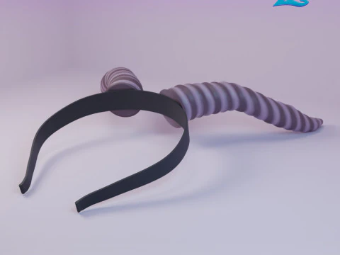 Gazzelle Horn Headband - Shakira - Zootopia 2 - Halloween Costume 3D Print Model