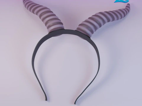 Gazzelle Horn Headband - Shakira - Zootopia 2 - Halloween Costume 3D Print Model
