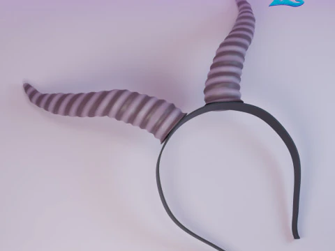 Gazzelle Horn Headband - Shakira - Zootopia 2 - Halloween Costume 3D Print Model