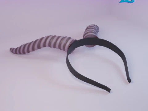 Gazzelle Horn Headband - Shakira - Zootopia 2 - Halloween Costume 3D Print Model