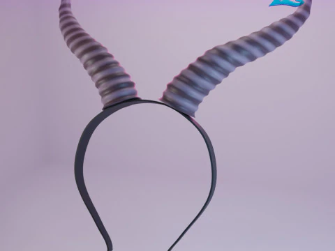 Gazzelle Horn Headband - Shakira - Zootopia 2 - Halloween Costume 3D Print Model