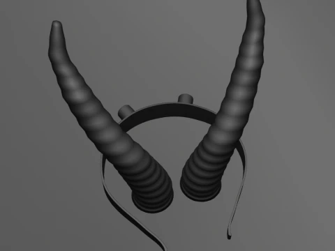 Gazzelle Horn Headband - Shakira - Zootopia 2 - Halloween Costume 3D Print Model