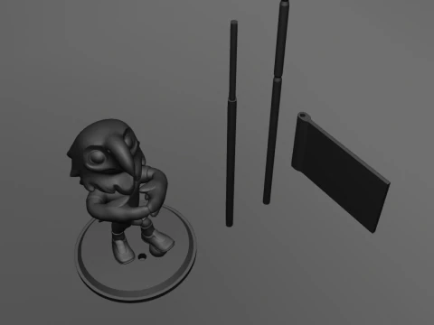 Pakiet maskotek Pucharu Świata 2026 z flagami &ndash; Zayu &ndash; Kopert&oacute;wka &ndash; Klon Model do druku 3D