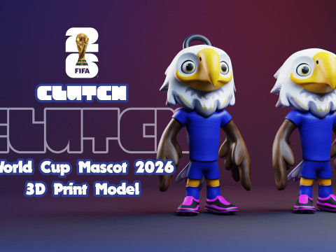 Pacchetto mascotte Coppa del Mondo 2026 - Acero - Frizione - Zayu Modello di stampa 3D