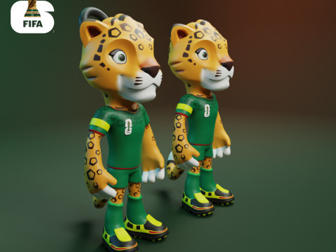 Pacchetto mascotte Coppa del Mondo 2026 - Acero - Frizione - Zayu Modello di stampa 3D