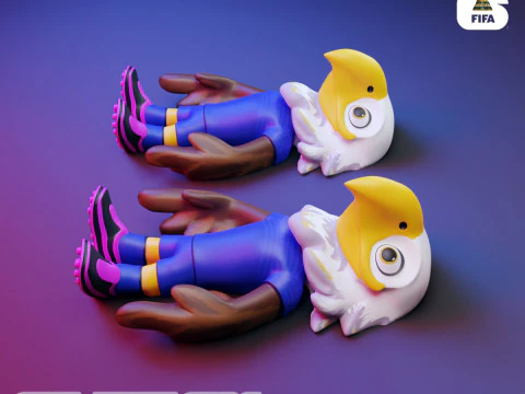 2026 World Cup Mascot Pack - Flexi - Clutch - Zayu - Maple 3D Print Model